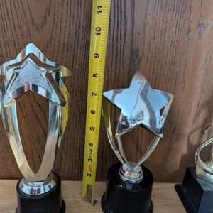 Silver and Gold Star Trophies